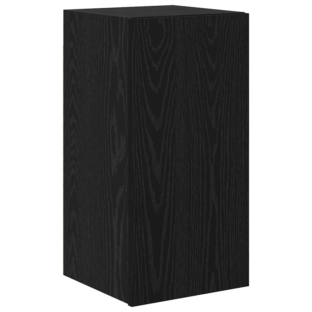vidaXL Σετ επίπλου τηλεόρασης με ράφι 6 pcs Μαύρη δρυς 80 x 30 x 30 εκ