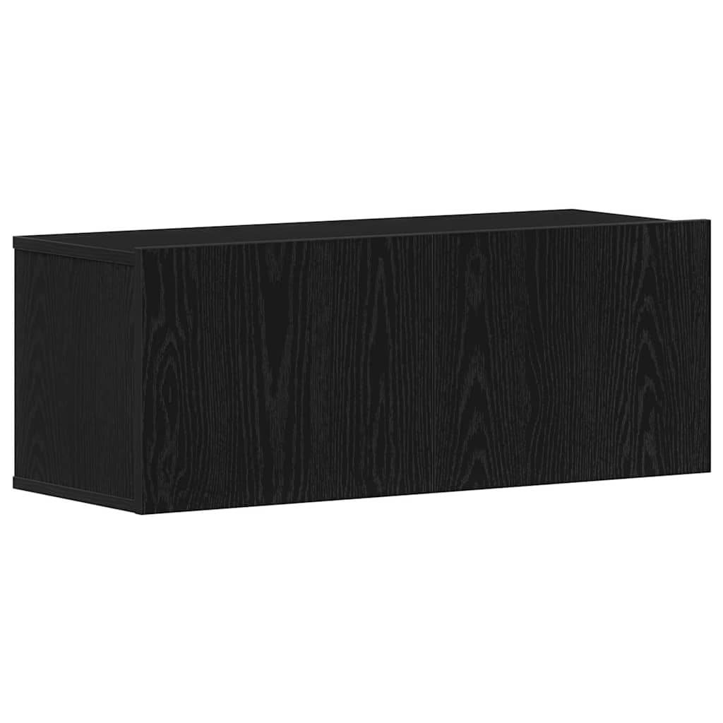 vidaXL Σετ επίπλου τηλεόρασης με ράφι 6 pcs Μαύρη δρυς 80 x 30 x 30 εκ