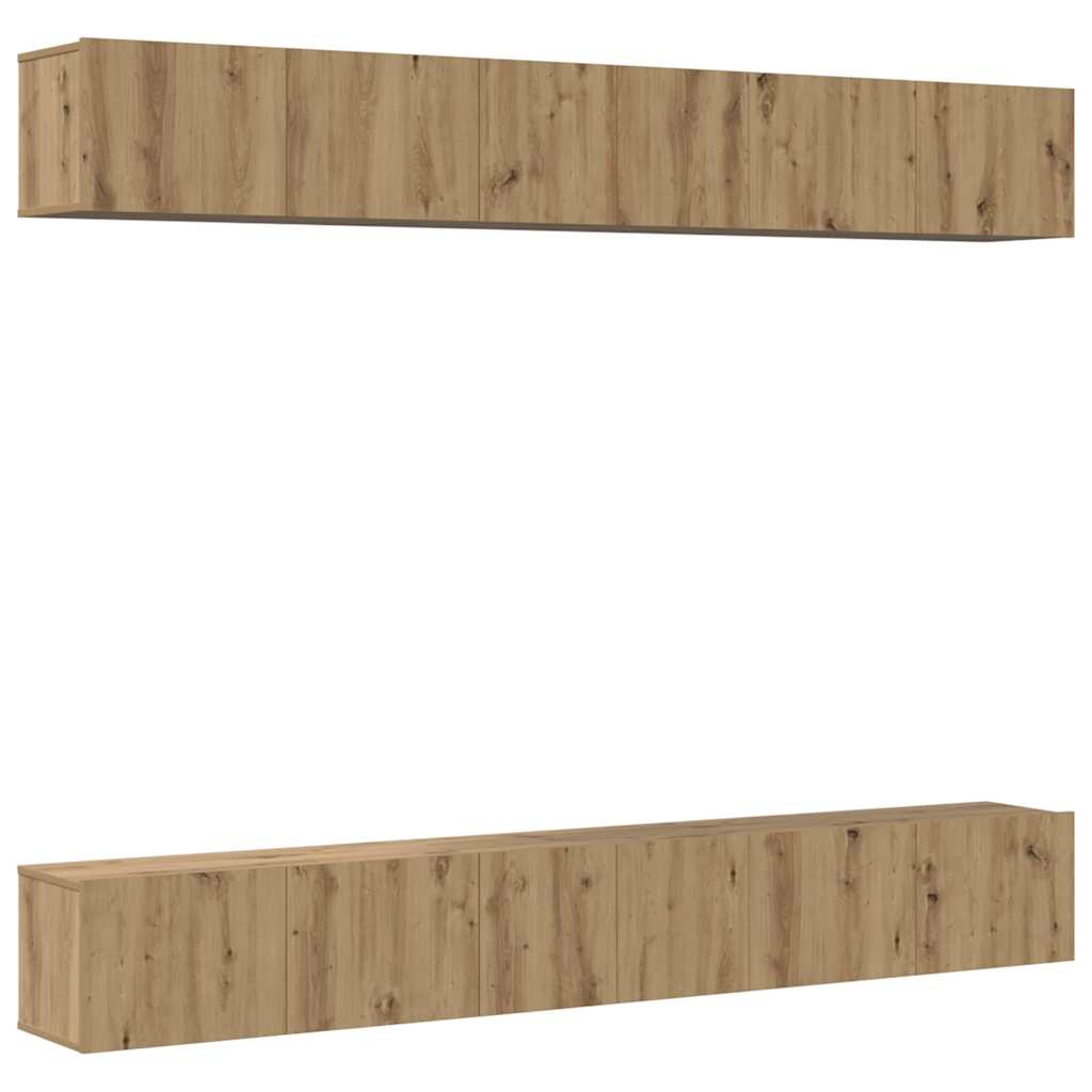 vidaXL Σετ επίπλου τηλεόρασης 6 pcs artisan δρυς 80 x 30 x 30 εκ