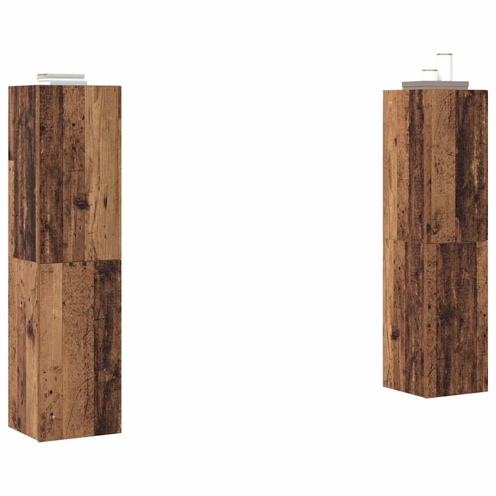 vidaXL Σετ επίπλου τηλεόρασης 4 pcs Παλαιό ξύλο 30.5 x 30 x 60 εκ.