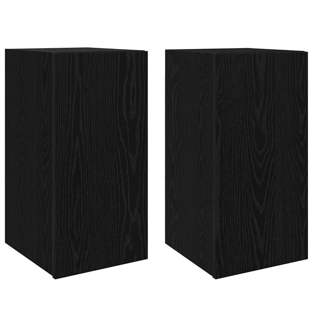vidaXL Σετ επίπλου τηλεόρασης 4 pcs Μαύρη δρυς 30.5 x 30 x 60 εκ.