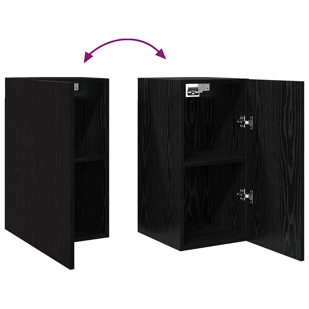 vidaXL Σετ επίπλου τηλεόρασης 4 pcs Μαύρη δρυς 30.5 x 30 x 60 εκ.