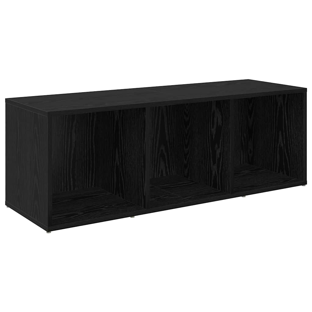 vidaXL Ντουλάπι TV με ράφι με αποθήκευση 4 pcs Μαύρη Δρυς 37 x 35 x 107.5 εκ.