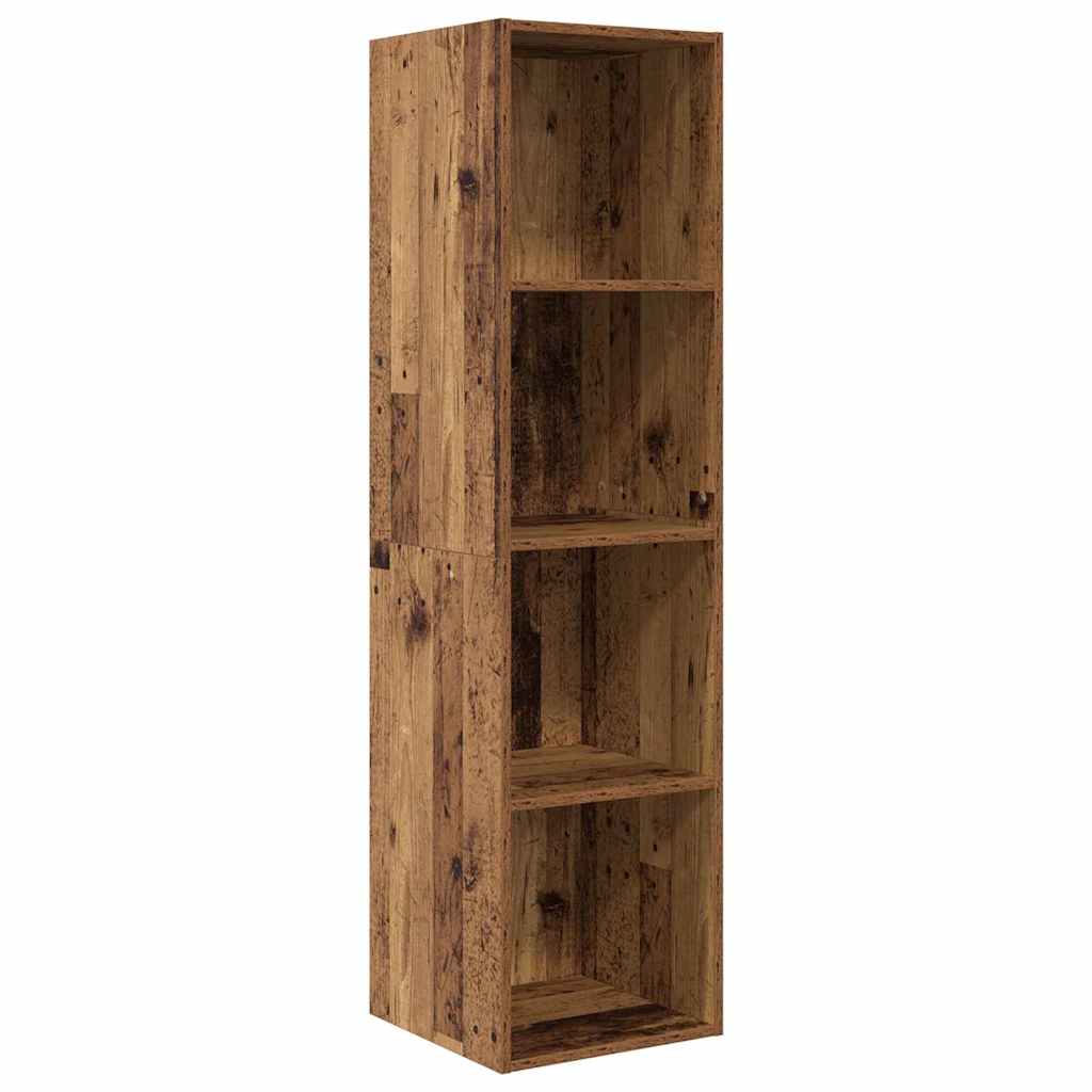 vidaXL Σετ επίπλου τηλεόρασης Επιτοίχιο 2 pcs Καφέ 37 x 37 x 142.5 εκ