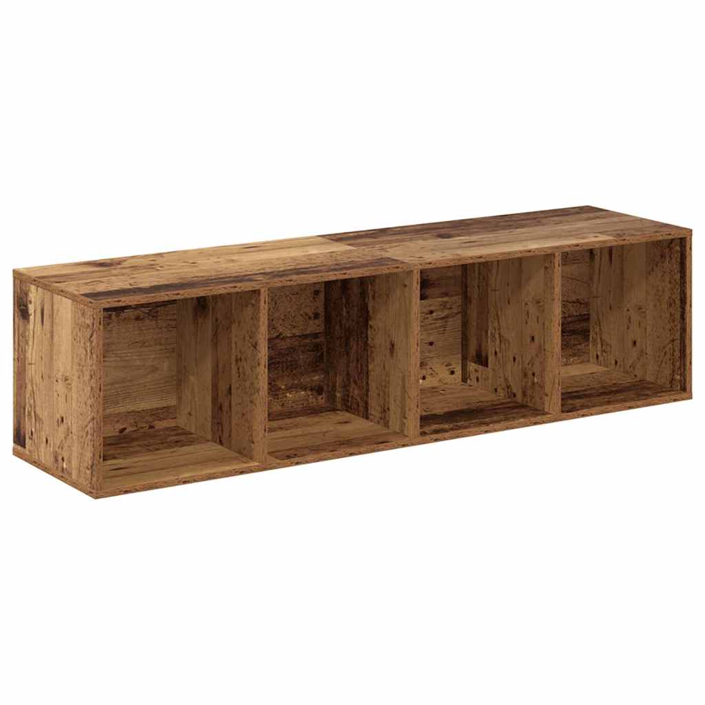 vidaXL Σετ επίπλου τηλεόρασης Επιτοίχιο 4 pcs Καφέ 37 x 37 x 142.5 εκ