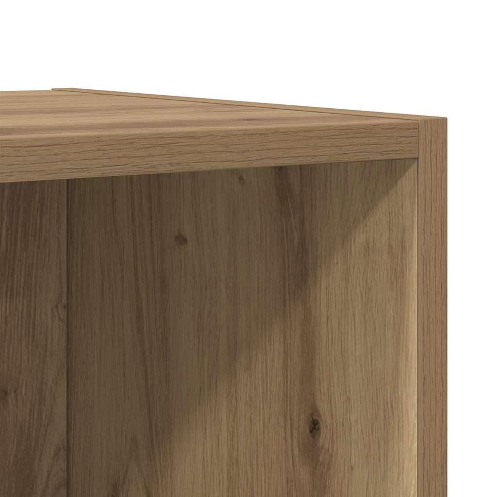 vidaXL Σετ επίπλου τηλεόρασης Επιτοίχιο 4 pcs Καφέ 37 x 37 x 142.5 εκ