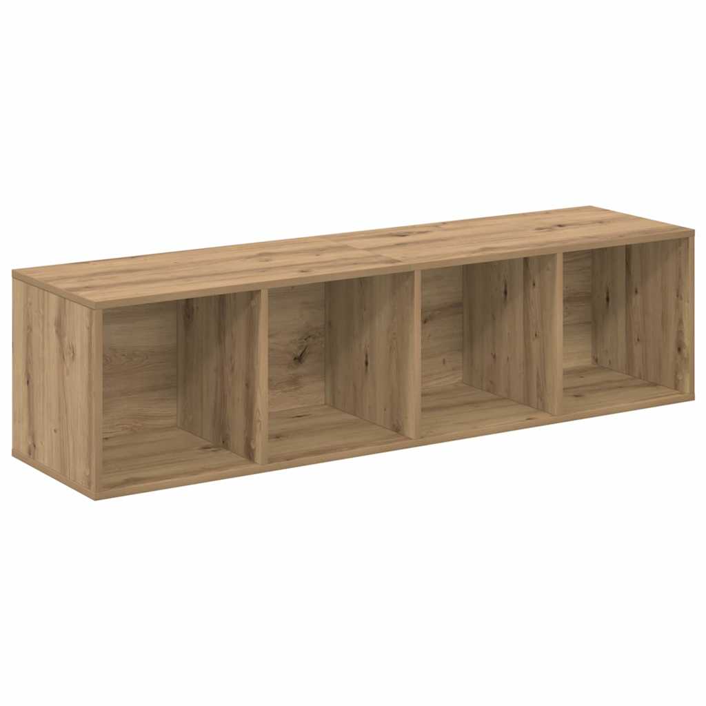 vidaXL Σετ επίπλου τηλεόρασης Επιτοίχιο 4 pcs Καφέ 37 x 37 x 142.5 εκ