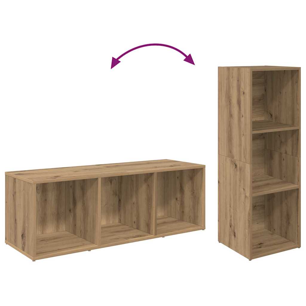 vidaXL Σετ επίπλου τηλεόρασης 2 pcs Artisan Oak 37 x 35 x 107 εκ