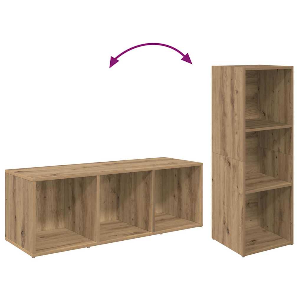 vidaXL Ντουλάπι TV 3 pcs artisan δρυς 37 x 35 x 107.5 εκ