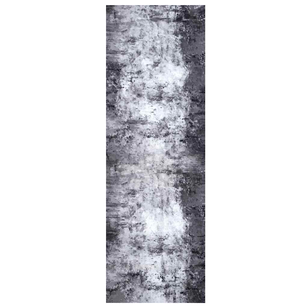 vidaXL Χαλί Κουζίνας Other Χοντρό τσιμέντο 60 x 180 cm Βελούδο