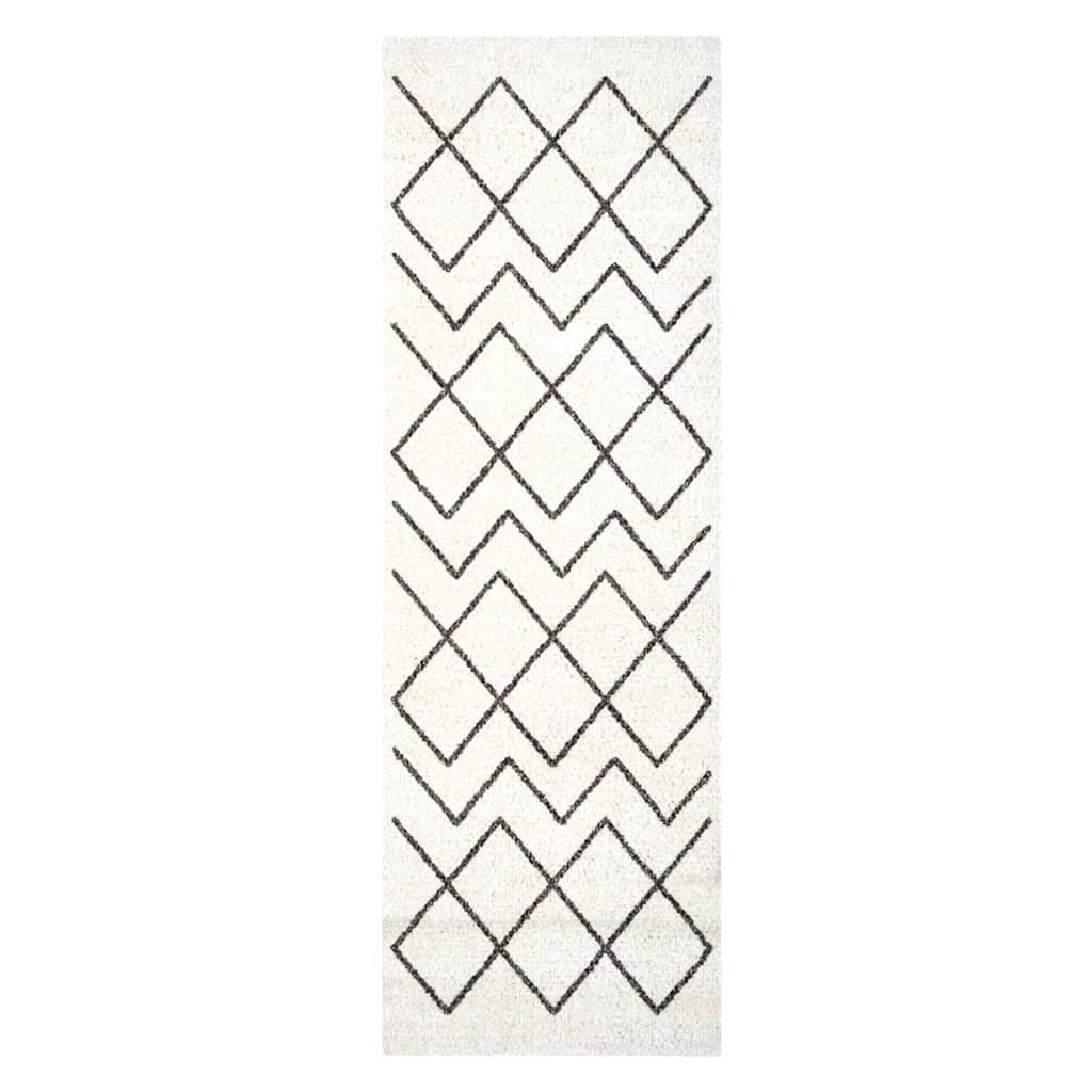 vidaXL Χαλί Κουζίνας Geometric Γεωμετρικό 60 x 180 cm Βελούδο