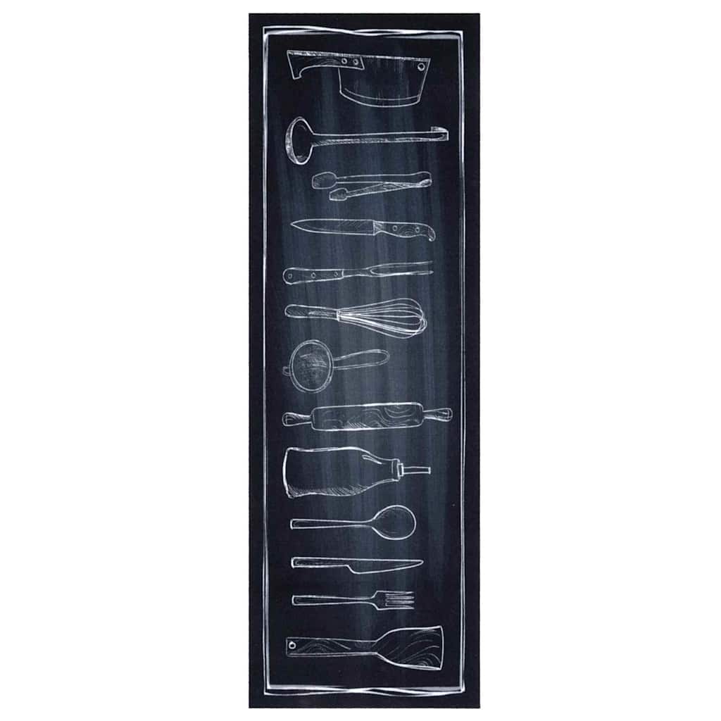 vidaXL Χαλί Κουζίνας Other Χώρος του Σεφ 60 x 180 cm Βελούδο