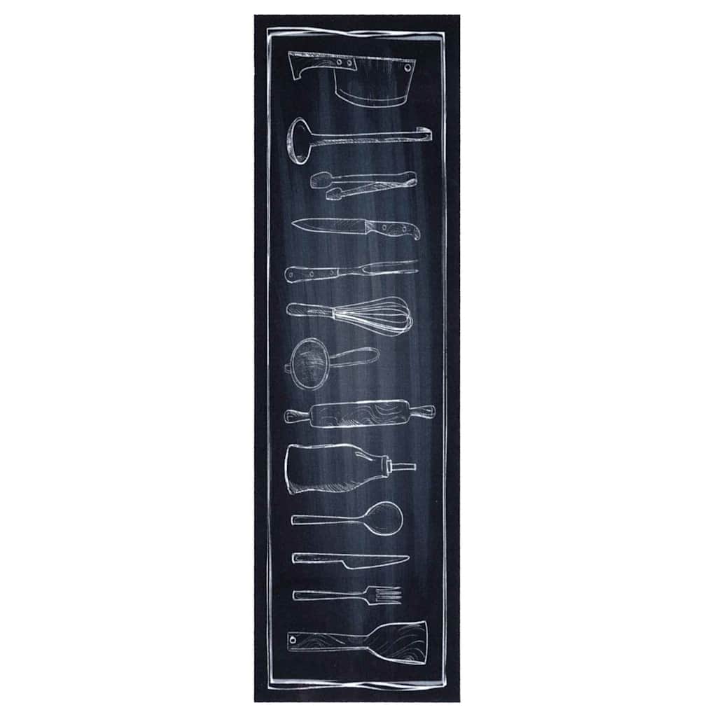 vidaXL Χαλί Κουζίνας Other Χώρος του Σεφ 45 x 150 cm Βελούδο