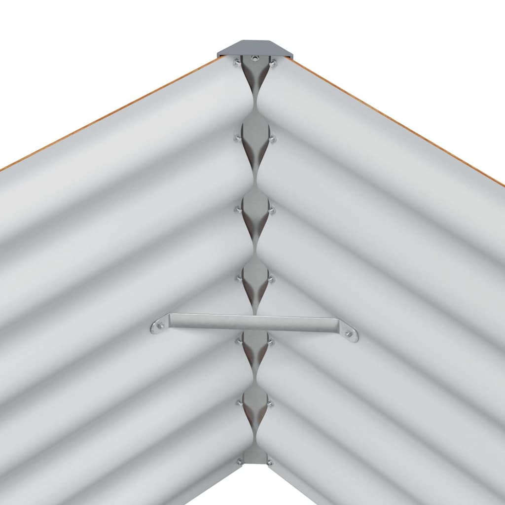 vidaXL Υπερυψωμένη Ζαρντινιέρα 98 x 50 x 36 εκ. Επικαλυμμένος Χάλυβας