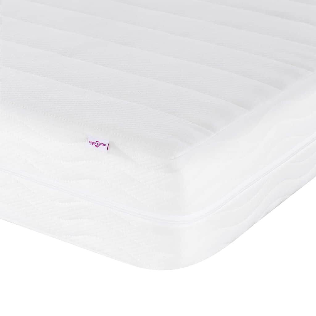 vidaXL Κρεβάτι γωνίας με στρώμα με κεφαλάρι 2 τμχ. Πράσινο Βελούδο