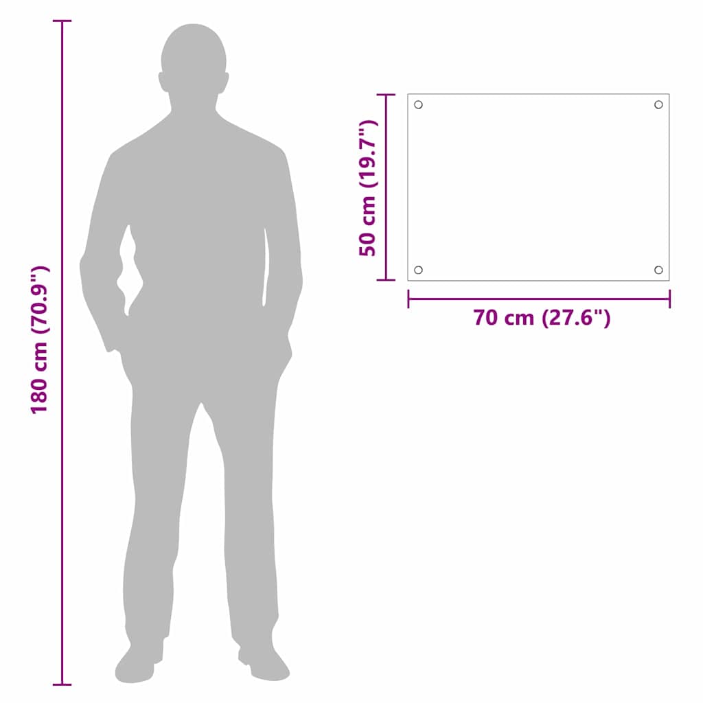vidaXL Πίσω Πάνελ Κουζίνας Διαφανές 70 x 50 x 0,8 εκ σκληρυμένο γυαλί