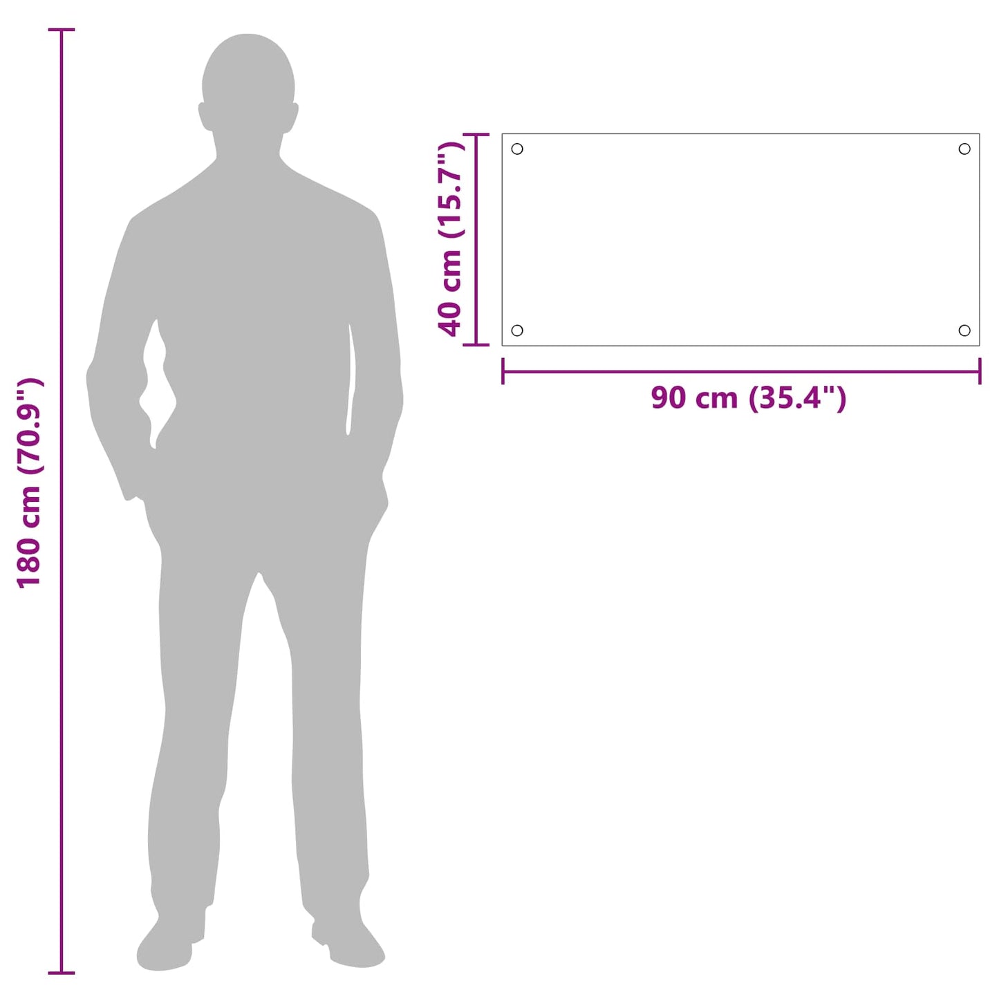 vidaXL Πίσω Πάνελ Κουζίνας Διαφανές 90 x 40 cm σκληρυμένο γυαλί