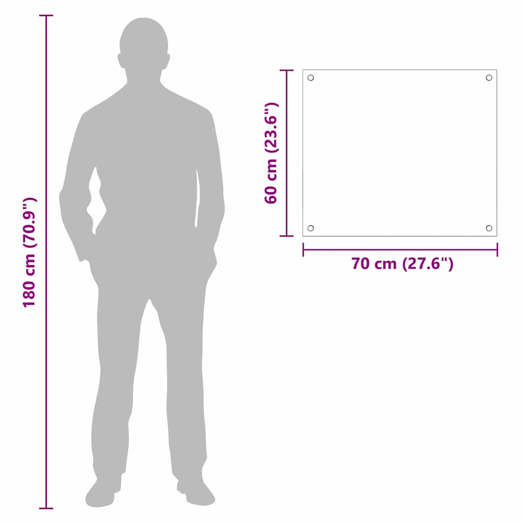 vidaXL Πλάτη κουζίνας Μαύρο 70 x 60 cm σκληρυμένο γυαλί