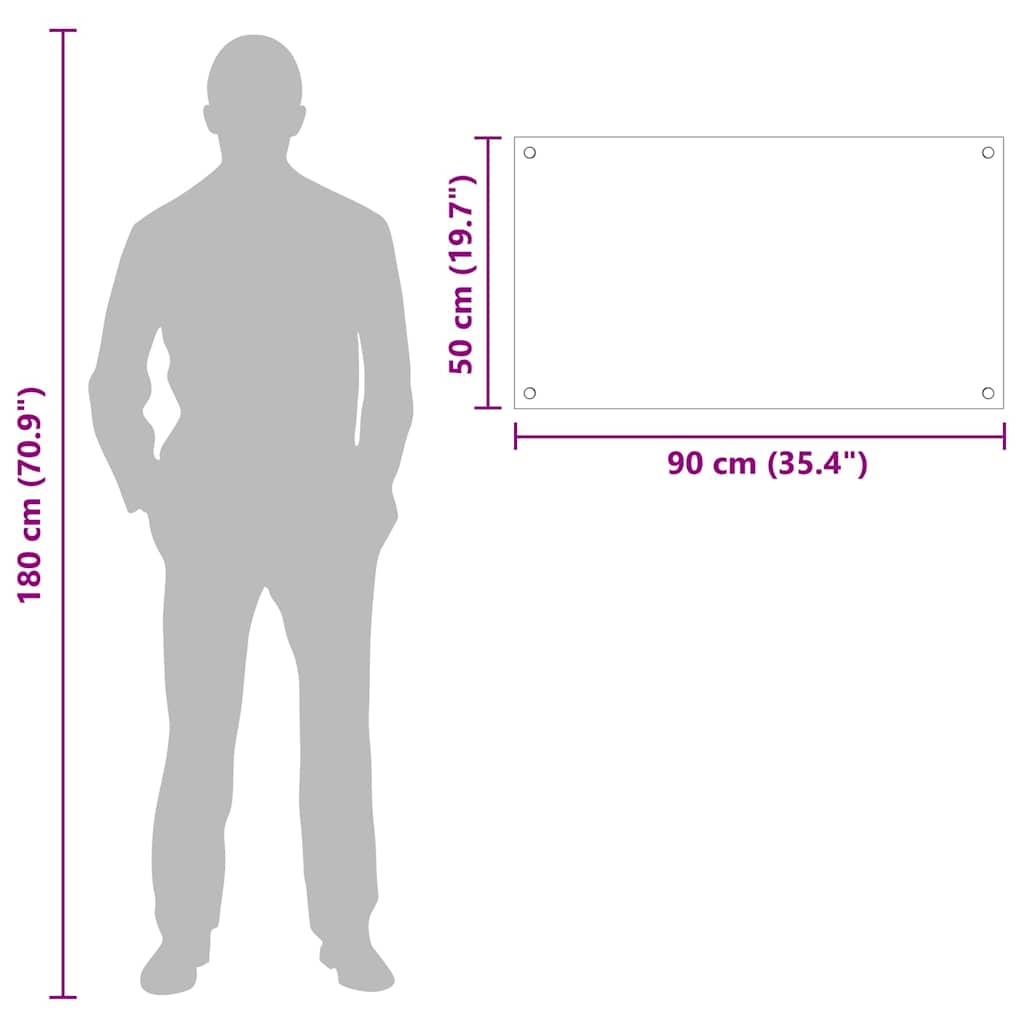 vidaXL Πίσω Πάνελ Κουζίνας Μαύρο 90 x 50 cm σκληρυμένο γυαλί