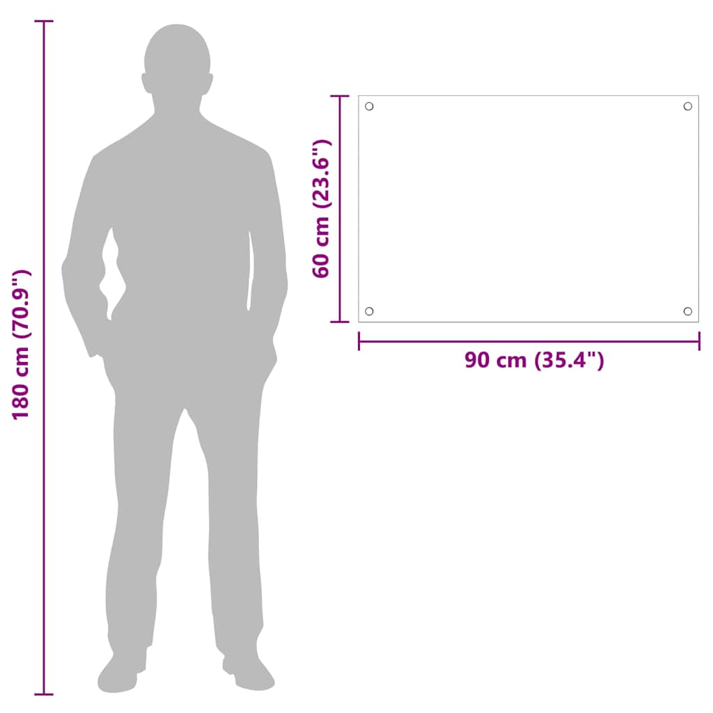 vidaXL Πίσω Πάνελ Κουζίνας Μαύρο 90 x 60 cm σκληρυμένο γυαλί