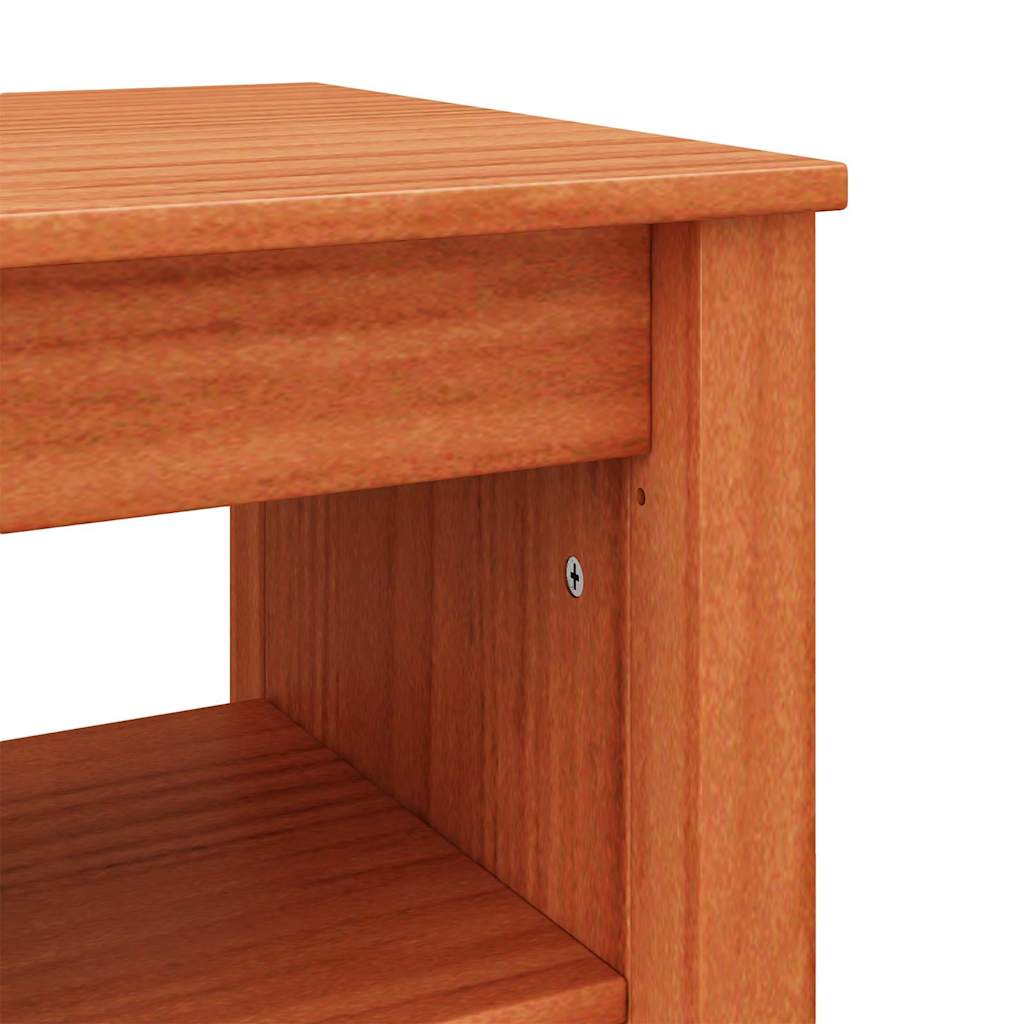 vidaXL Πάγκος για παπούτσια με ράφι Καφέ κεριού 160 x 36.5 x 50 εκ.