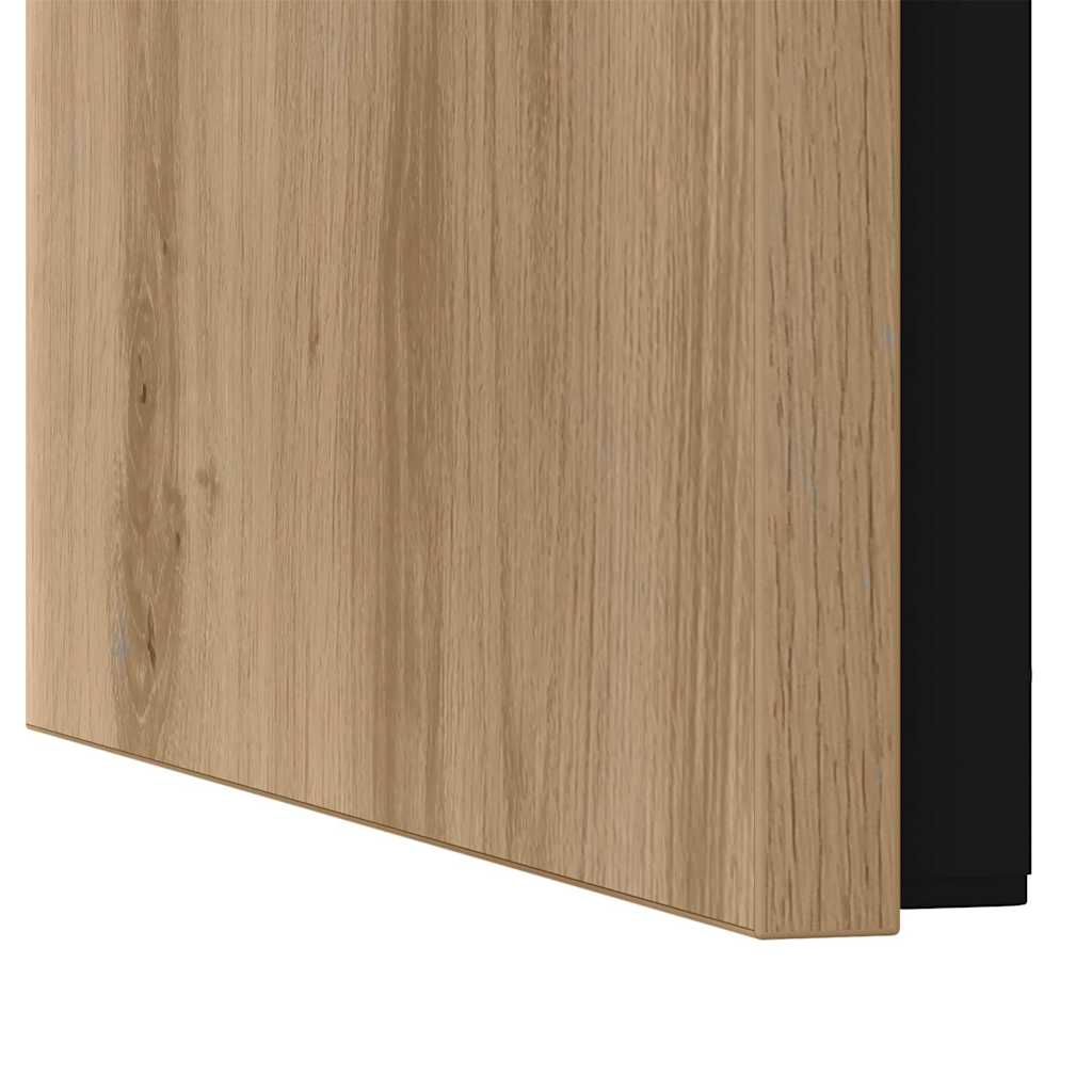 vidaXL Φωτιστικό Τραπεζάκι 3 pcs artisan δρυς 60 x 35 x 56 εκ.