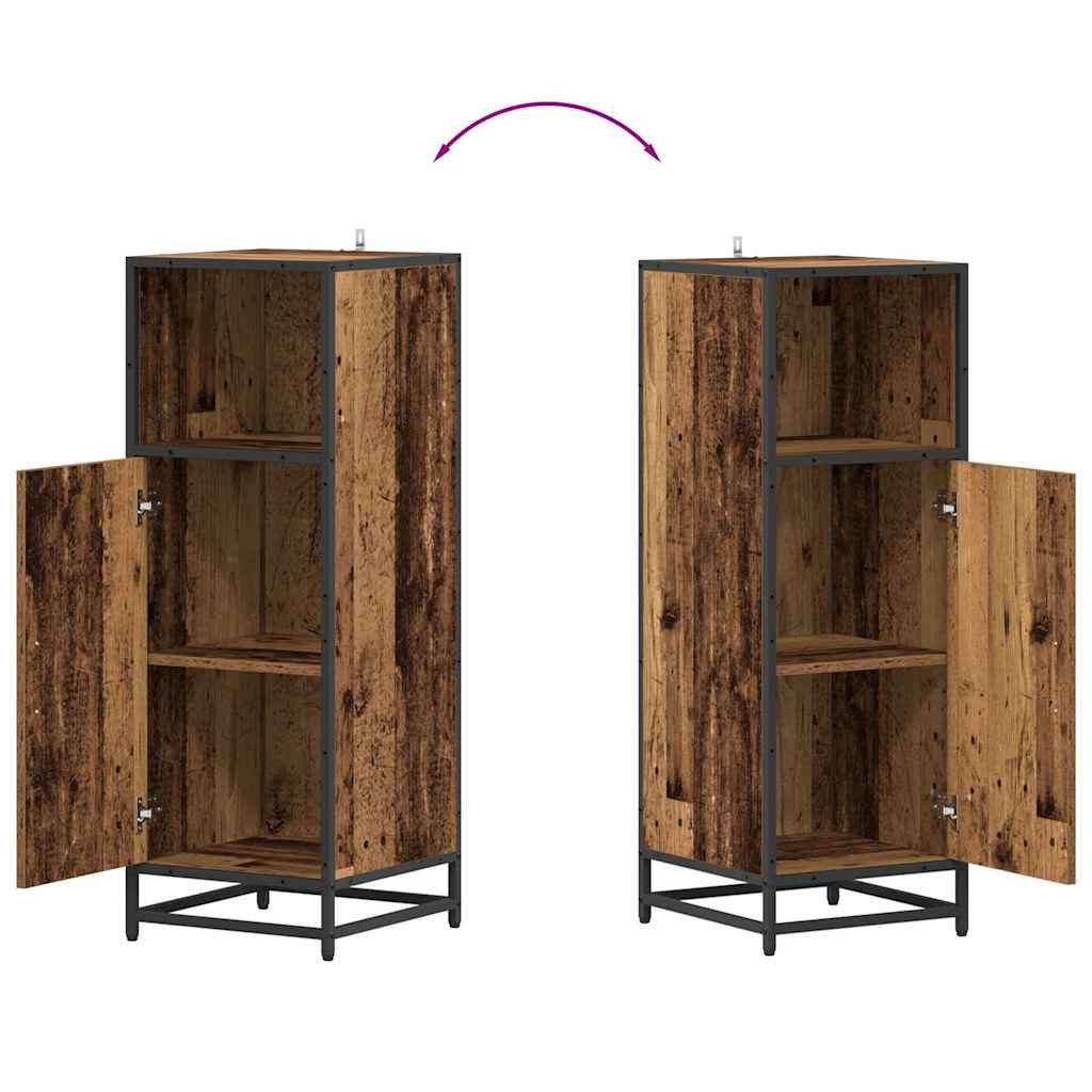 vidaXL Σετ Επίπλων Μπάνιου με ράφι Παλιό Ξύλο 35 x 37,5 x 100 εκ.