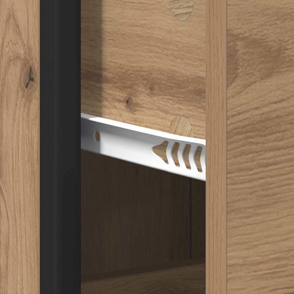 vidaXL Ντουλάπι Μπάνιου με συρτάρι artisan δρυς 35 x 37.5 x 166 εκ.