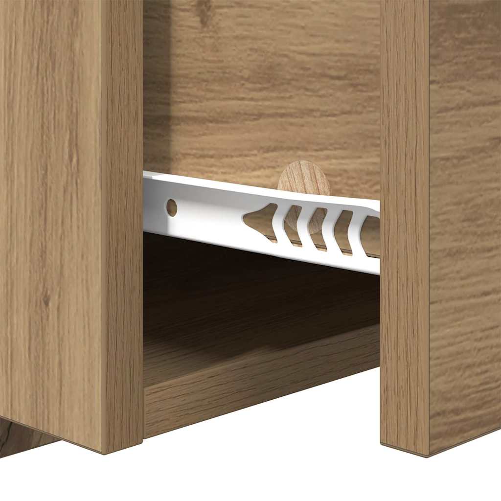 vidaXL Κομοδίνο 2 τμχ. Artisan Oak 50 x 32.5 x 80 εκ.