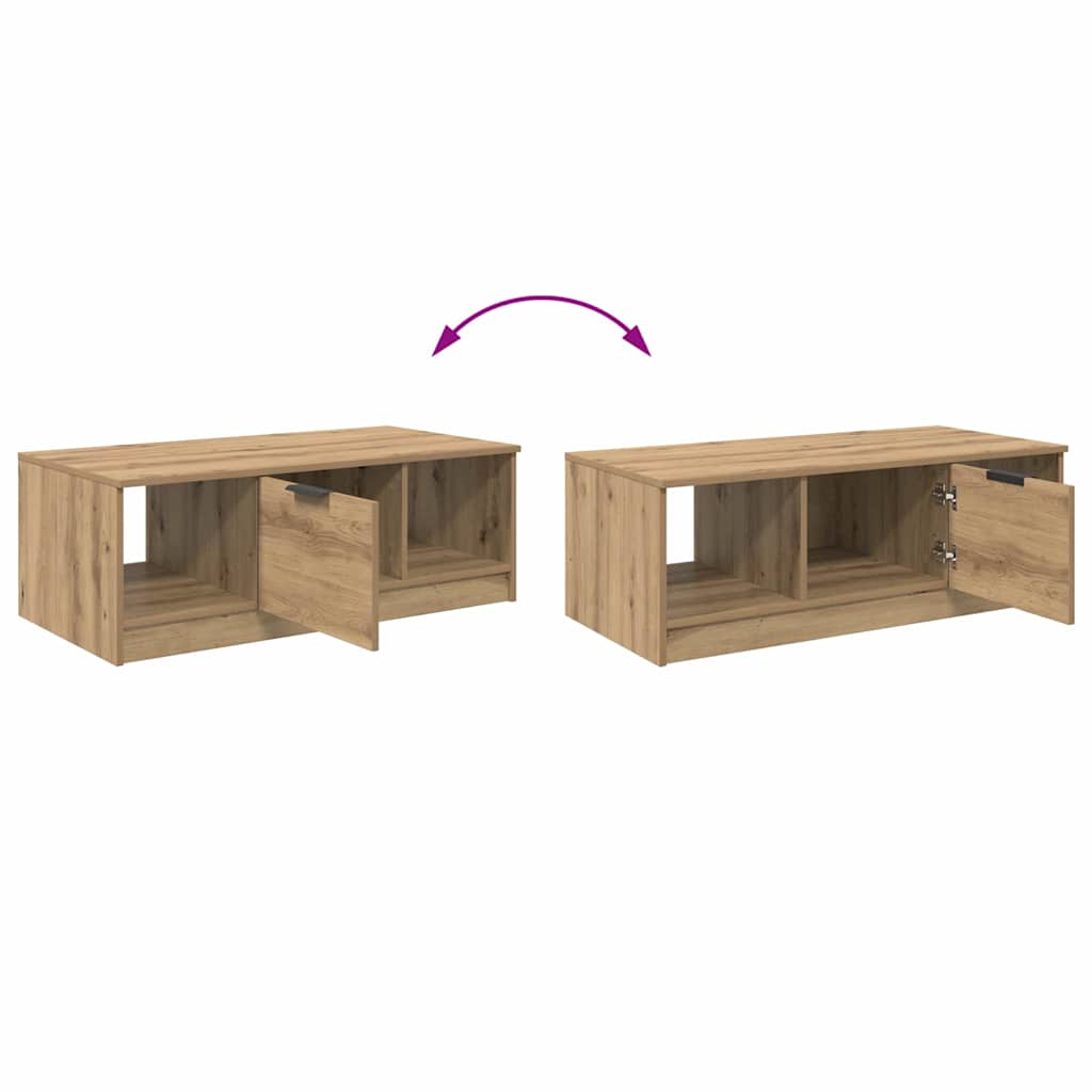 vidaXL Τραπεζάκι σαλονιού με συρτάρι Artisan Oak 102 x 50 x 36cm