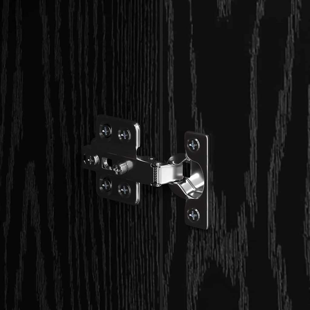 vidaXL Πλαϊνό γραφείο Μαύρη Οξυά 60 x 30 x 70 εκ. Επεξεργασμένο ξύλο