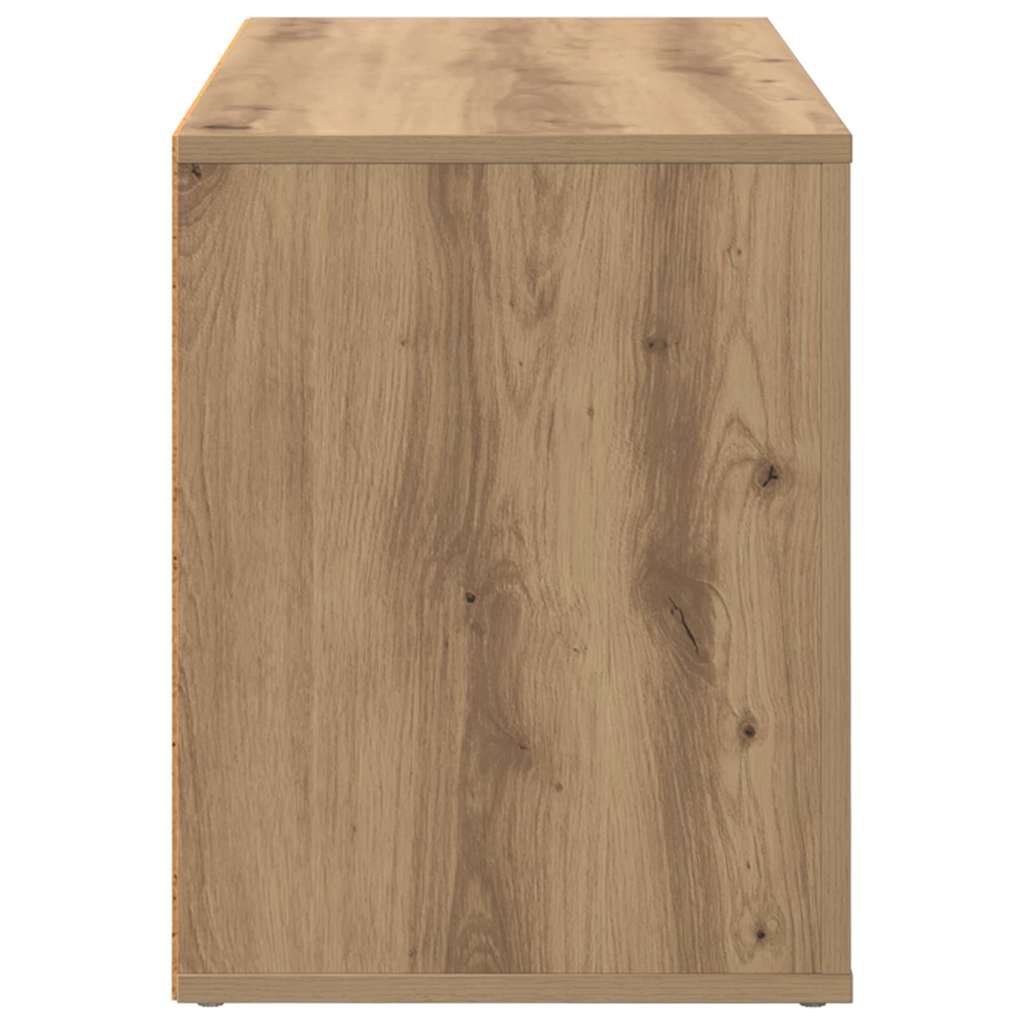 vidaXL Ράφι Παπουτσιών με ράφι artisan δρυς 75 x 35 x 45 εκ.