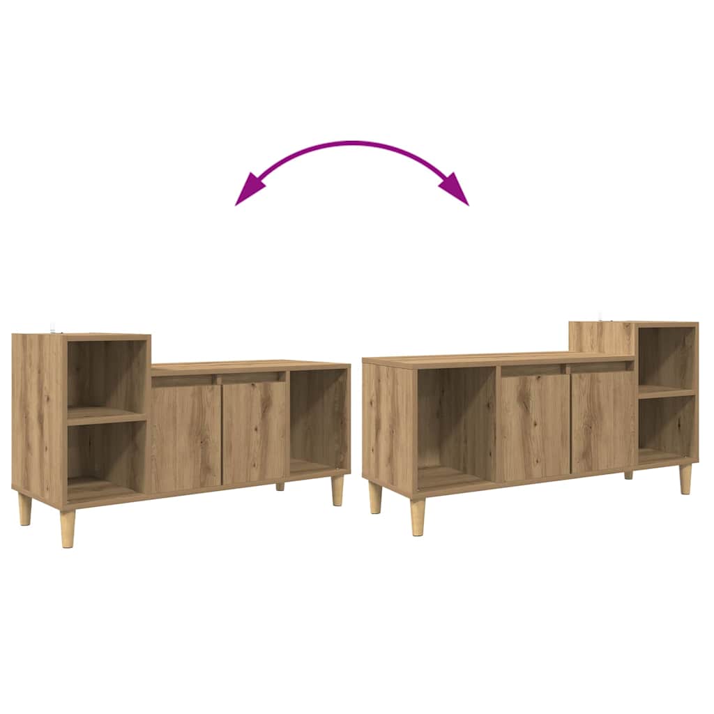 vidaXL Ντουλάπι TV 100 x 35 x 55 εκ Artisan Oak Επεξεργασμένο Ξύλο