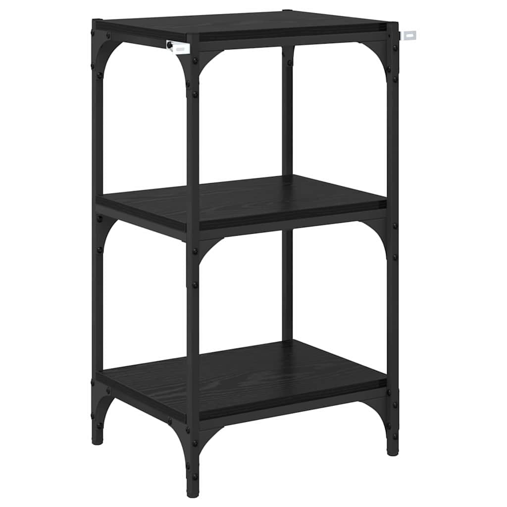 vidaXL Βιβλιοθήκη Μαύρη δρυς 40 x 33 x 70.5 εκ. Επεξεργασμένο ξύλο