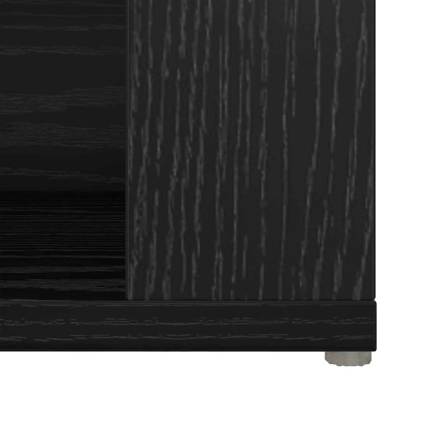 vidaXL Πλαϊνό γραφείο Μαύρη Οξυά 100 x 30 x 59,5 εκ Επεξεργασμένο ξύλο