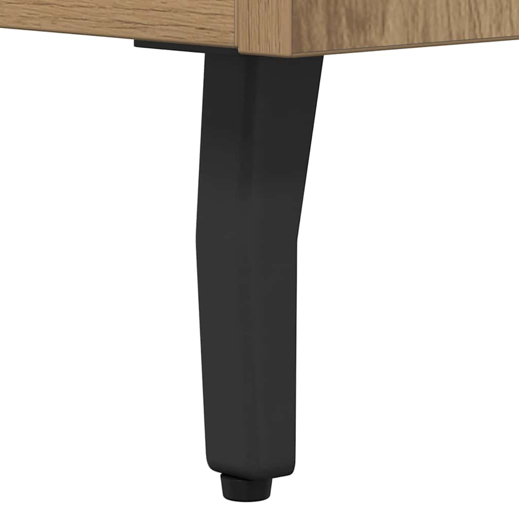 vidaXL Πλαϊνό γραφείο με συρτάρι artisan δρυς 34 x 34.5 x 90 εκ