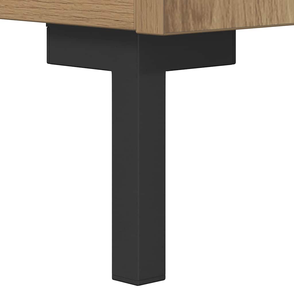 vidaXL Πλαϊνό γραφείο Olden Artisan Oak 34,5 x 34 x 90 εκ.