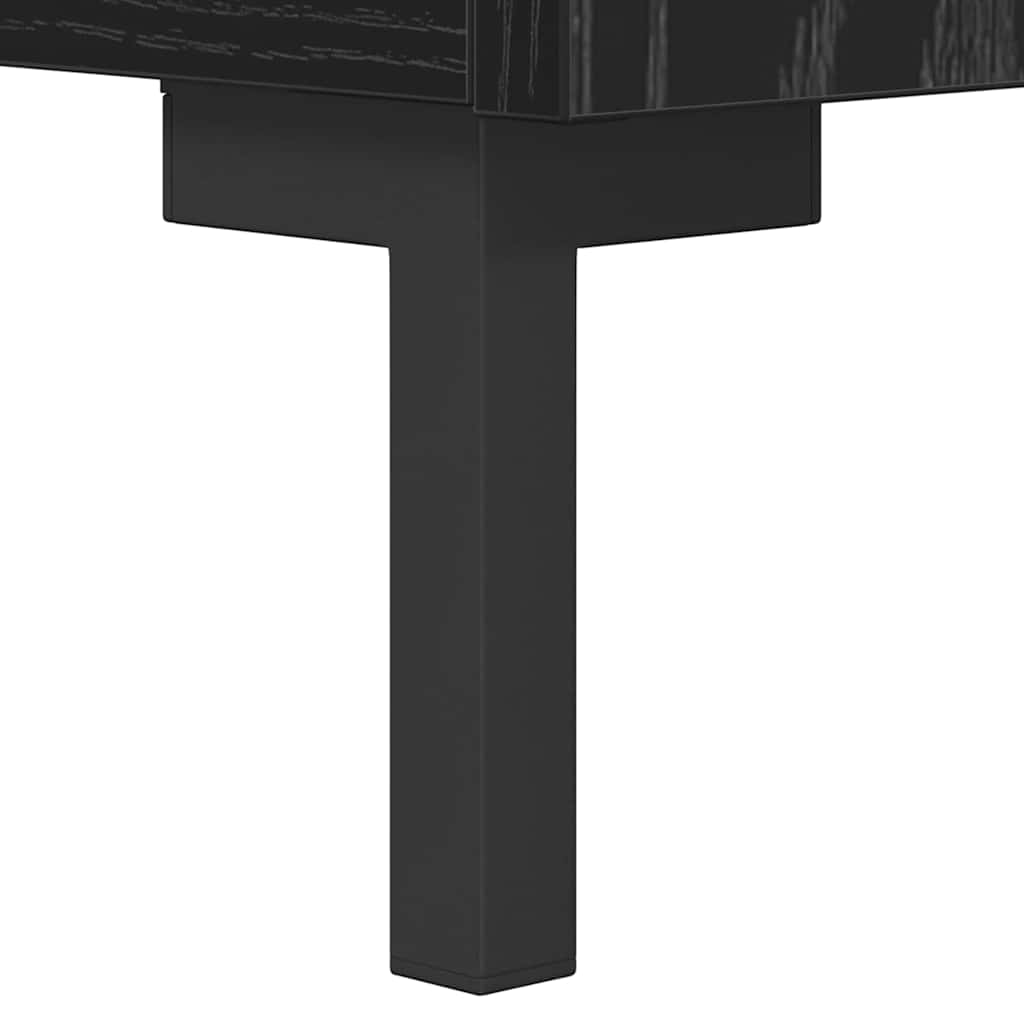 vidaXL Πλαϊνό γραφείο Olden Μαύρη Οξυά 34,5 x 34 x 90 εκ.