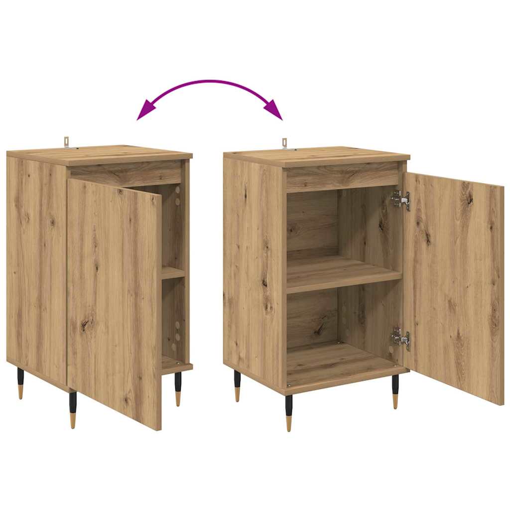 vidaXL Πλαϊνό γραφείο 2 pcs Artisan Oak 40 x 35 x 70 εκ.