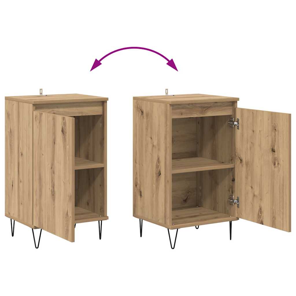 vidaXL Πλαϊνό γραφείο Artisan Oak 40 x 35 x 70 εκ. Επεξεργασμένο ξύλο