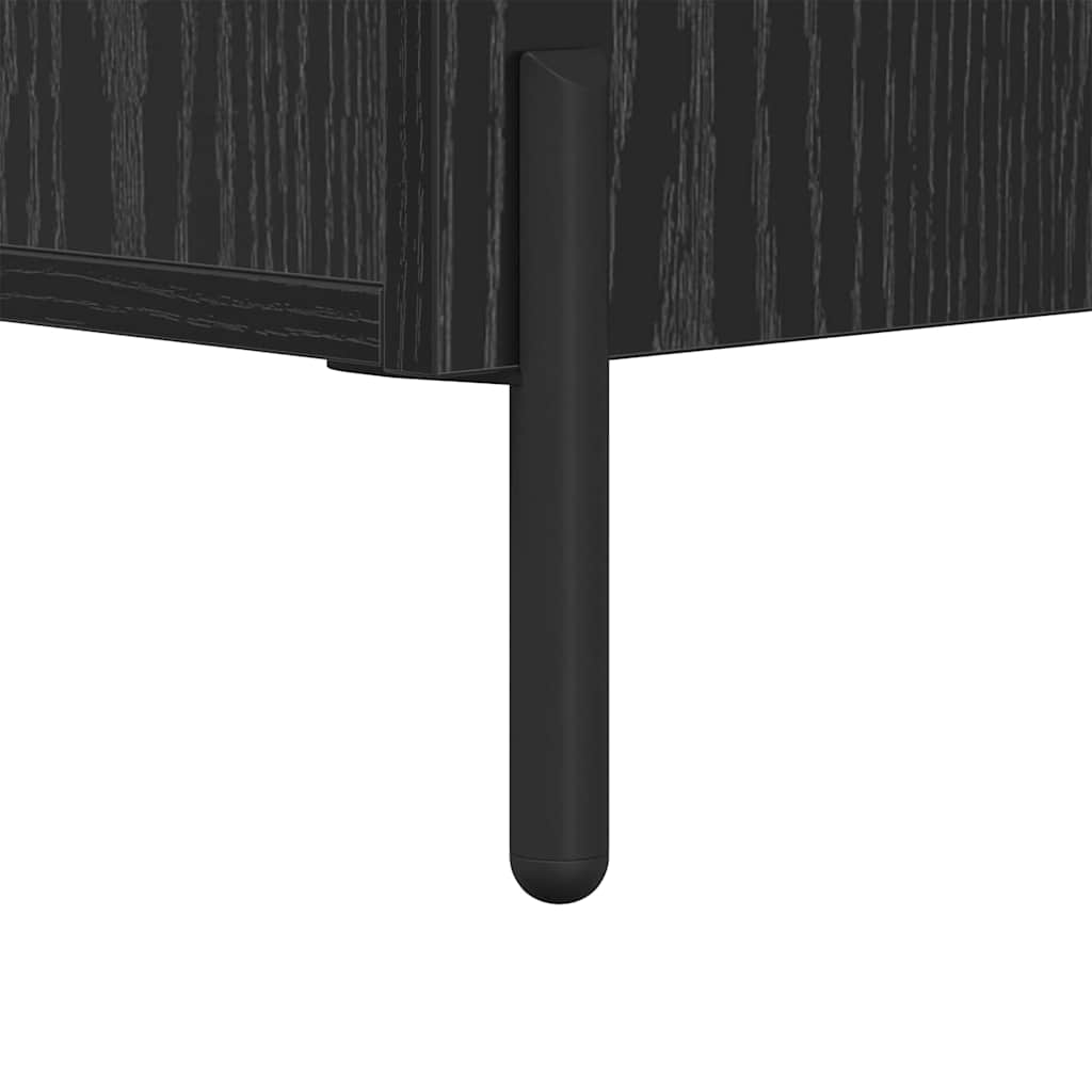 vidaXL Κομοδίνο Μαύρη Οξυά 40 x 35 x 47,5 εκ Επεξεργασμένο ξύλο