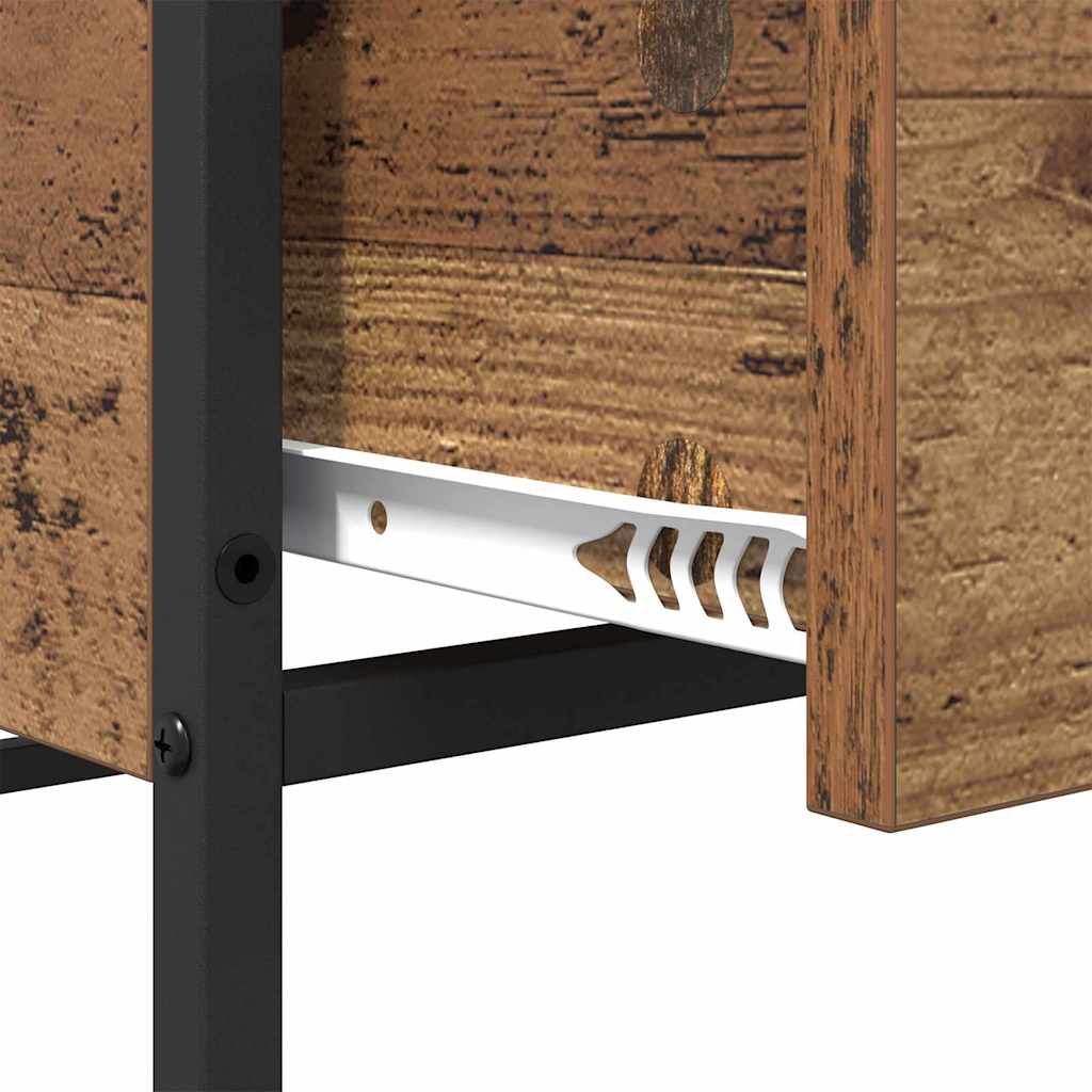 vidaXL Τραπεζάκι σαλονιού με συρτάρι Παλαιό ξύλο 100 x 51 x 45 cm