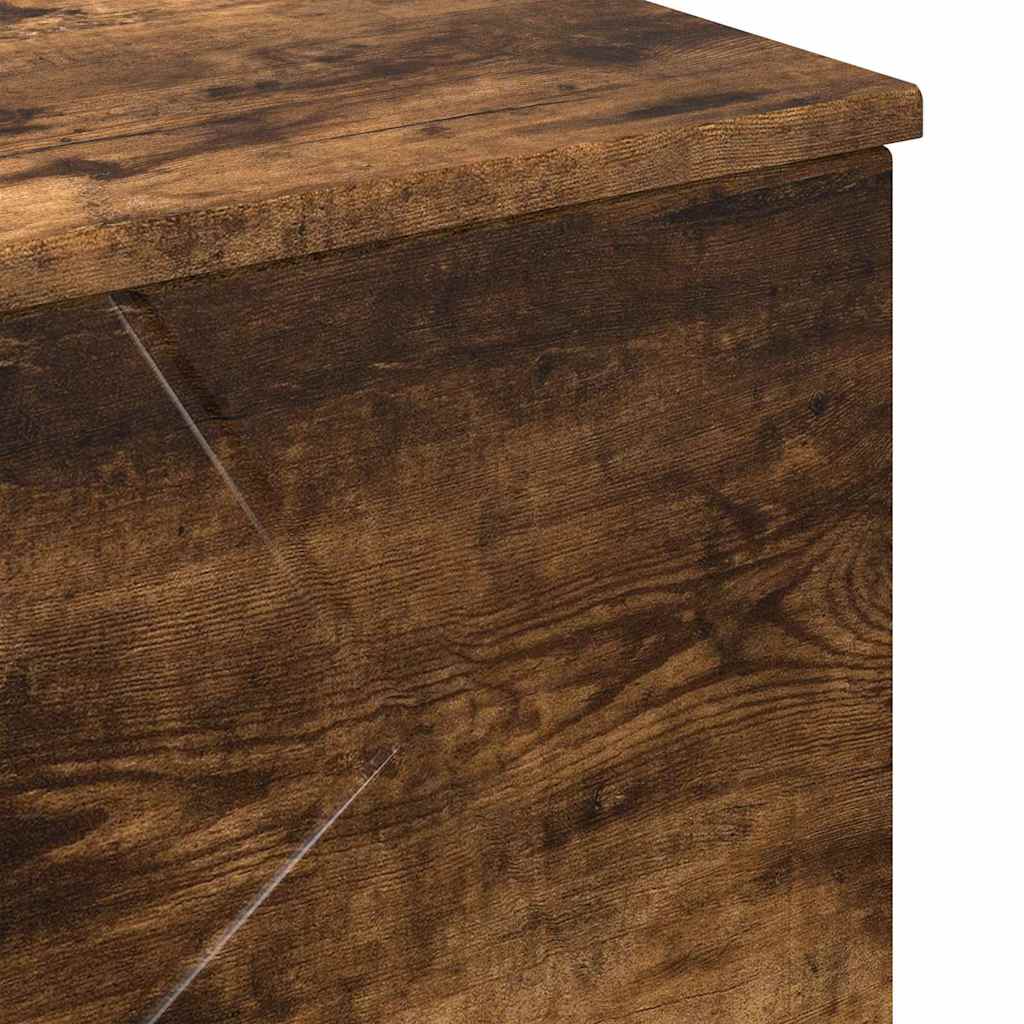 vidaXL Ντουλάπι Μπάνιου Καπνιστό Δρύς 76,5 x 35 x 64 εκ