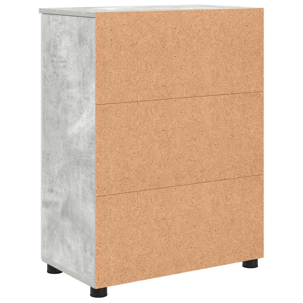 vidaXL Ντουλάπι Μπάνιου με ράφι Γκρι σκυροδέματος 60 x 35 x 80 εκ