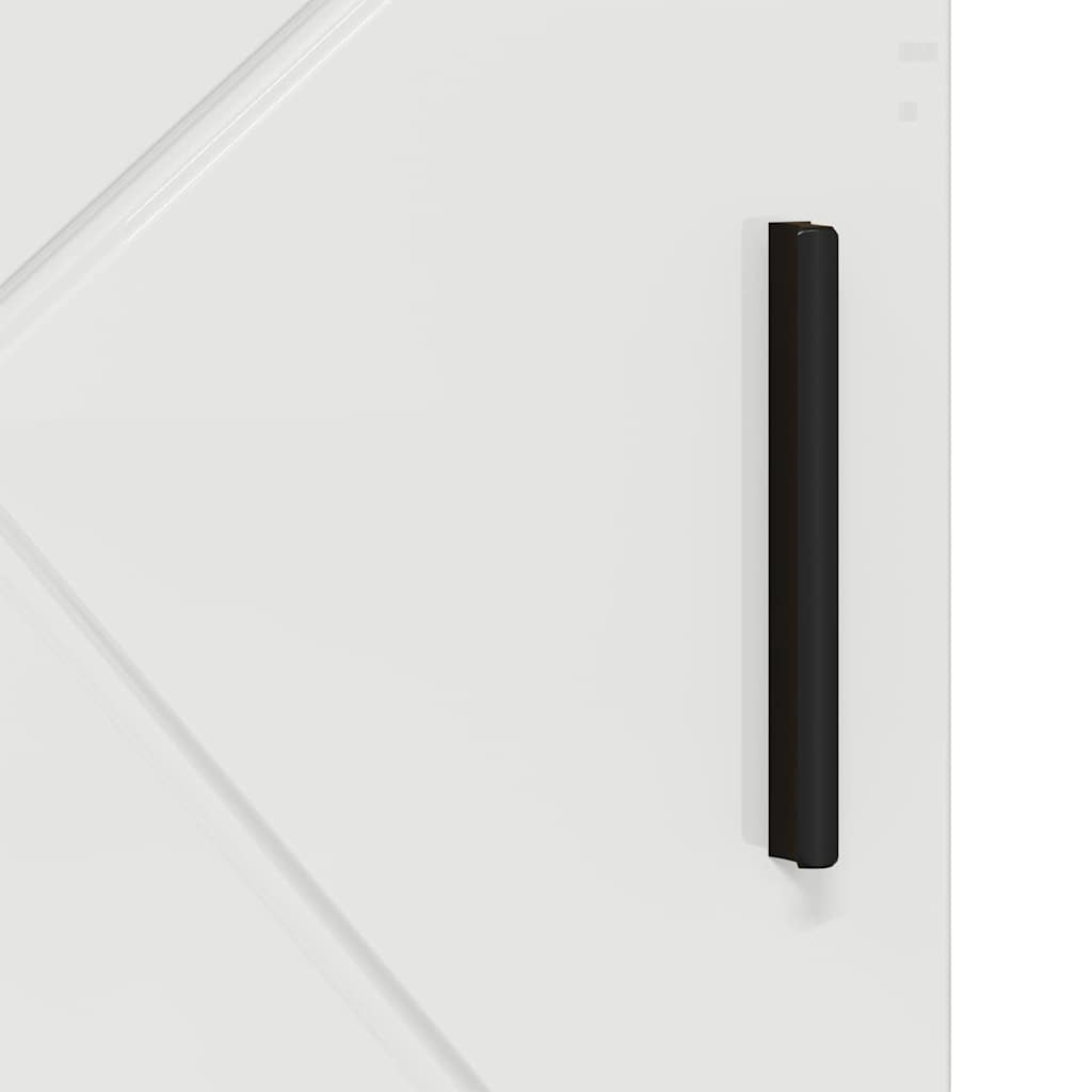 vidaXL Ντουλάπι Μπάνιου με ράφι Γυαλιστερό λευκό 60 x 35 x 80 εκ