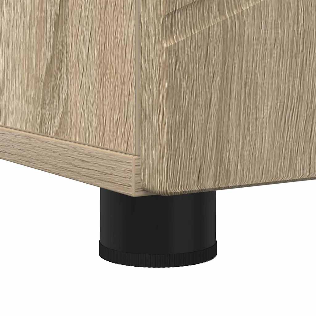 vidaXL Ψηλό ντουλάπι μπάνιου με πόρτα Sonoma Δρυς 30 x 35 x 192 εκ.