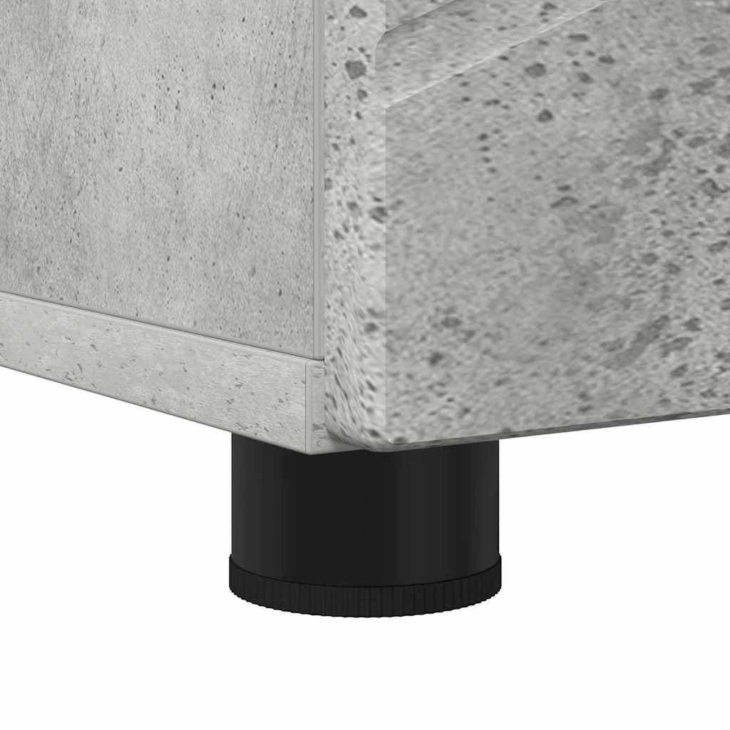 vidaXL Ψηλό ντουλάπι μπάνιου Γκρι σκυροδέματος 30 x 35 x 192 εκ.