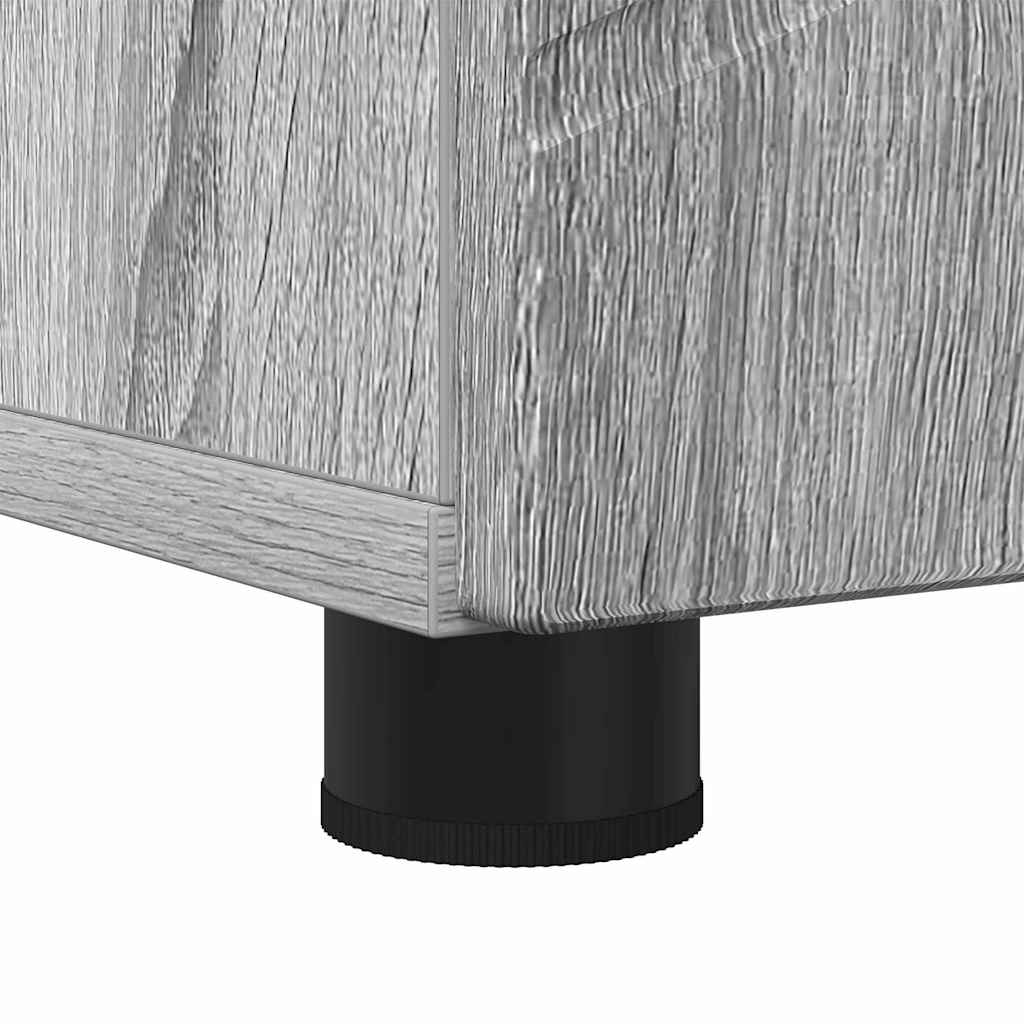 vidaXL Ψηλό ντουλάπι μπάνιου με πόρτα Γκρι sonoma 30 x 35 x 192 εκ.