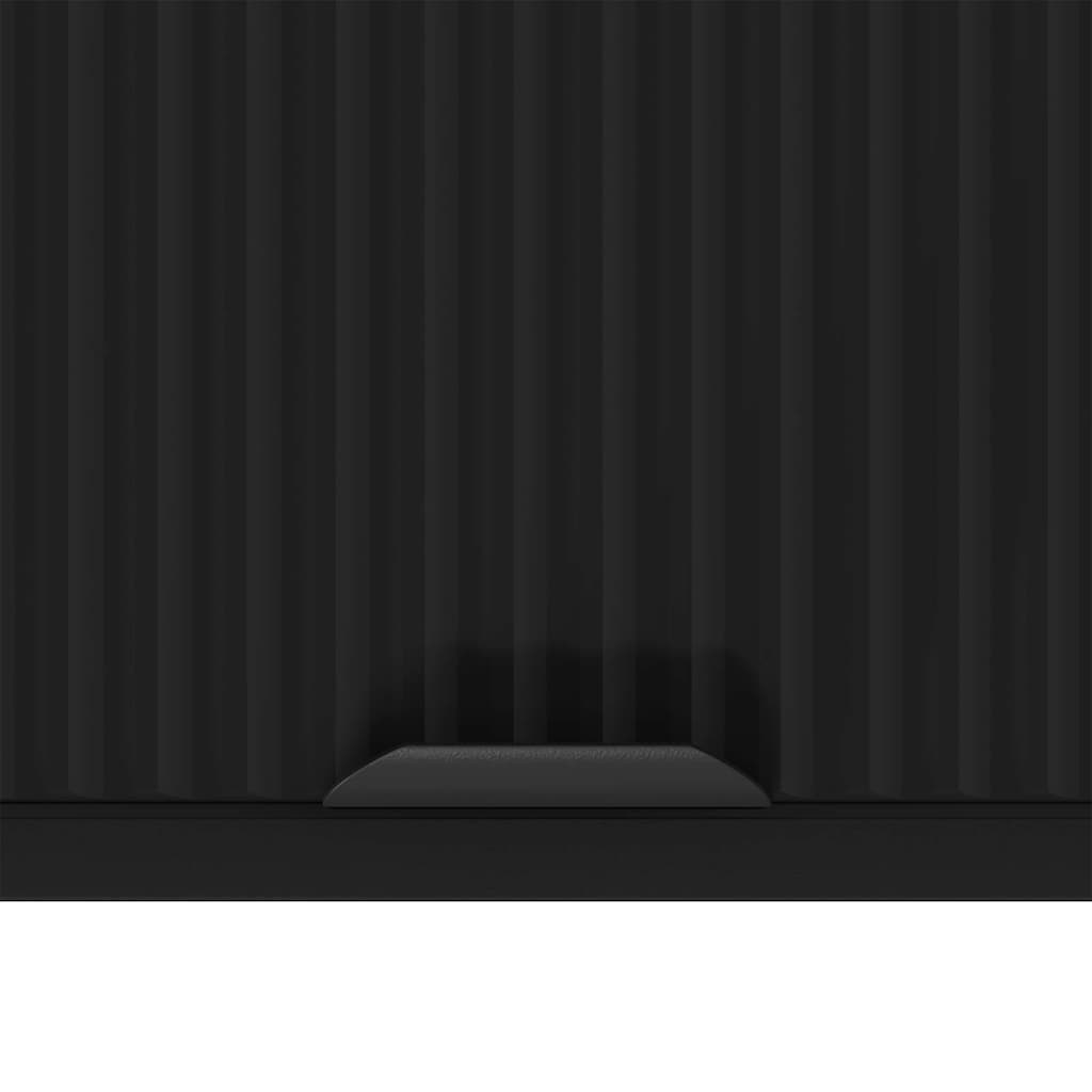 vidaXL Ντουλάπι Μπάνιου Μαύρο 39 x 23.5 x 65 εκ. Επεξεργασμένο ξύλο