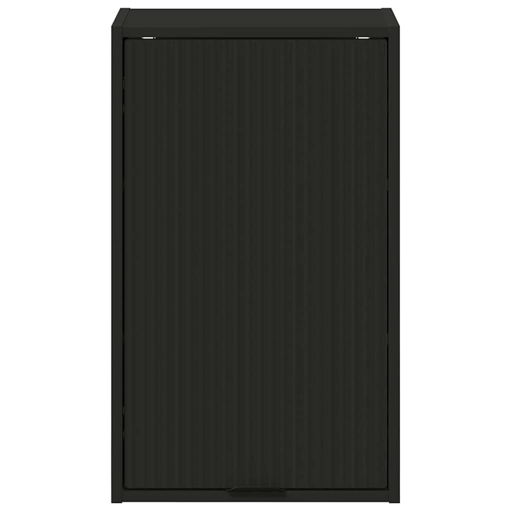 vidaXL Ντουλάπι Μπάνιου Μαύρο 39 x 23.5 x 65 εκ. Επεξεργασμένο ξύλο